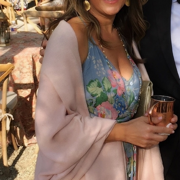 New Auguste Backless Delilah Bloom Dress Blue M 10 - Picture 6 of 13